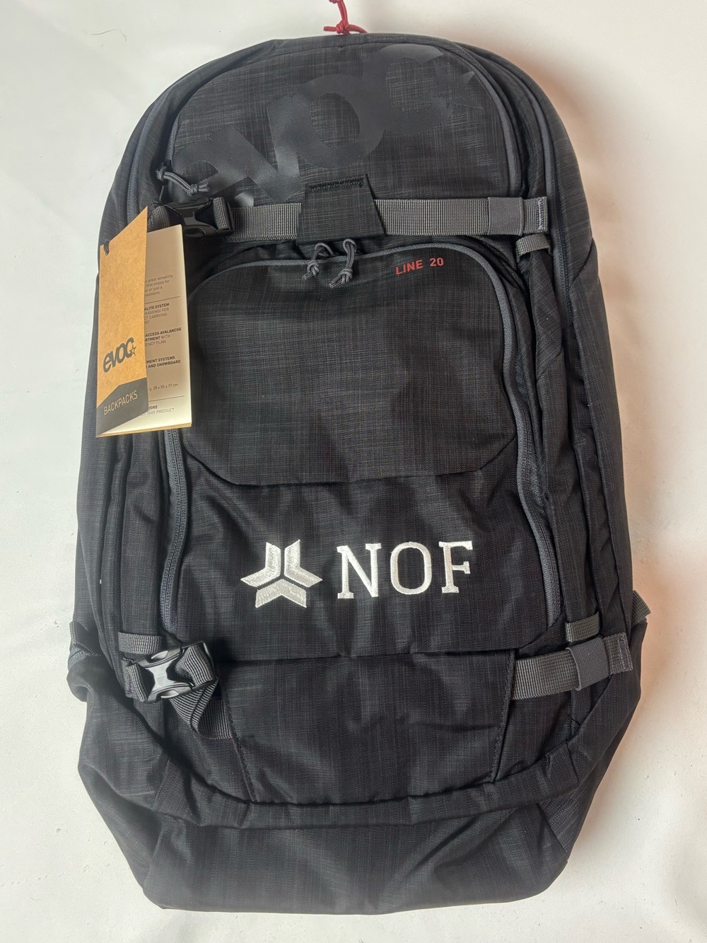 NWT EVOC Line 20 Day Pack Backpack Heather Carbon Gray Monogram Skiing Sports